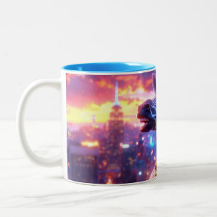 Sterne und Streifen mit ZEBRA ZANZIBAR Zweifarbige Tasse