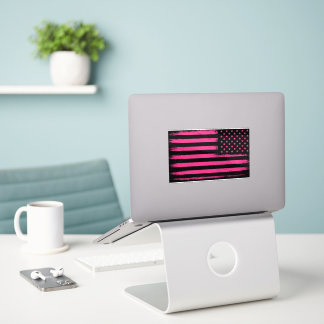 Sterne und Streifen Pink Edition Aufkleber