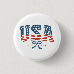 Sterne und Streifen USA Unabhängigkeitstag Patriot Button