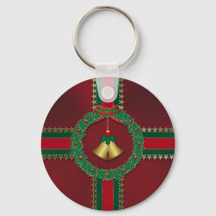 Sterne und Streifen Weihnachtsschlüsselanhänger Schlüsselanhänger