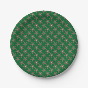 Sterne von Pinecones Pappteller