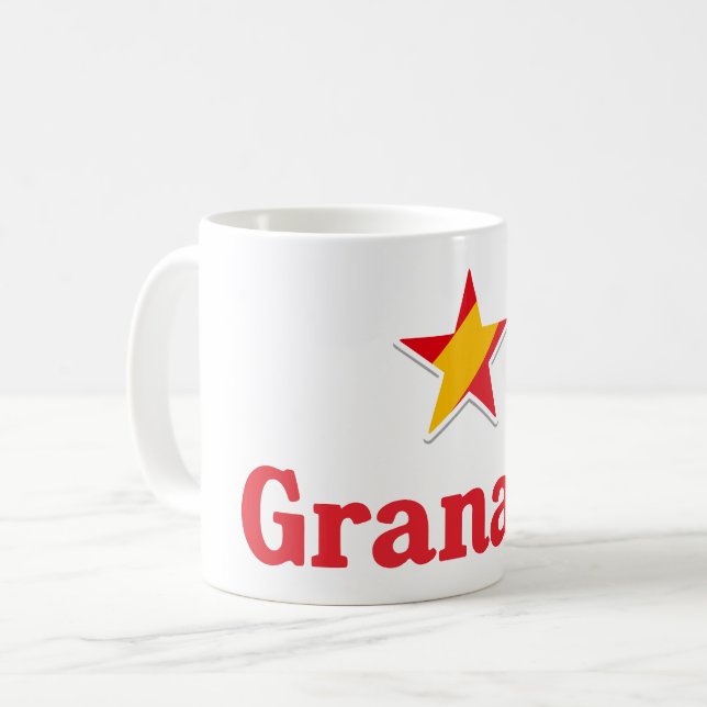 Sterne von Spanien - Granada Kaffeetasse (Vorderseite Links)