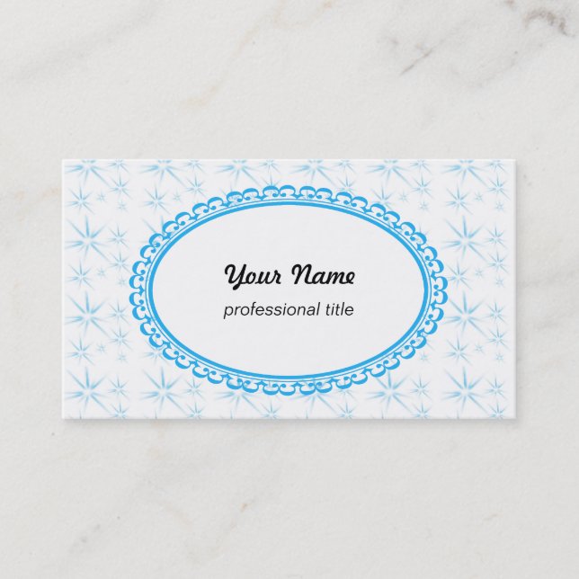 Sterne, weiß visitenkarte (Vorderseite)