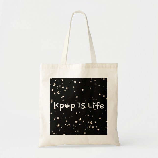 Sterne x K-Pop ist Leben Tragetasche (Vorne)