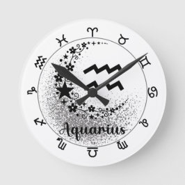 Sterne Zeit! Finde deine magische Zodiakuhr! Runde Wanduhr