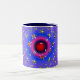 Sterne Zweifarbige Tasse