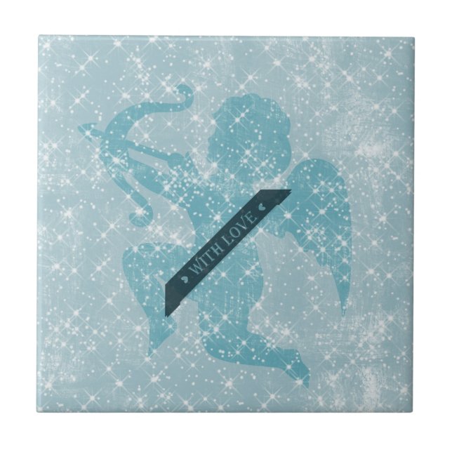 Sternen-Cupid Fliese (Vorderseite)