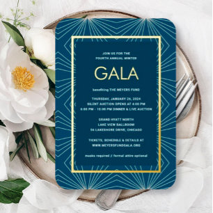 Sternen Gala Foil-Einladung Folieneinladung