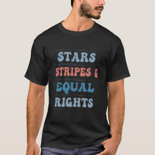 STERNEN STREIFEN & GLEICHE RECHTE T-Shirt