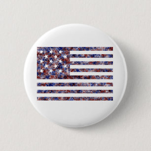 Sternen- und Streifenfarbige Button