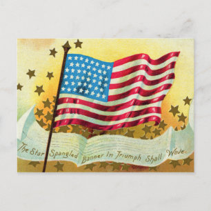 Sternenbanner-Amerikanische-Flagge-Postkarte Postkarte