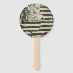 Sternenbanner: Amerikanische Flagge zu sehen Fächer