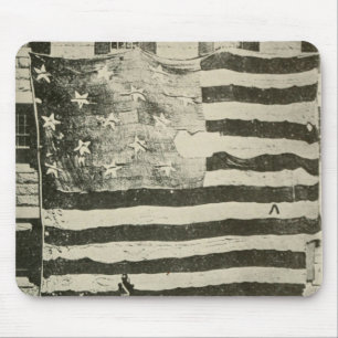 Sternenbanner: Amerikanische Flagge zu sehen Mousepad