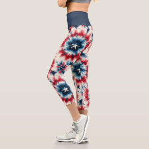Sternenbanner der USA Capri Leggings