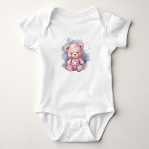 Sternenbauch-Teddybär Baby Strampler
