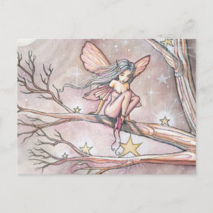 Sternenbaum-Feen-Postkarte von Molly Harrison Postkarte