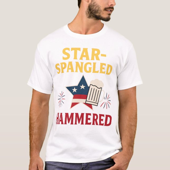 Sternenbeklopptes Tee T-Shirt (Vorderseite)