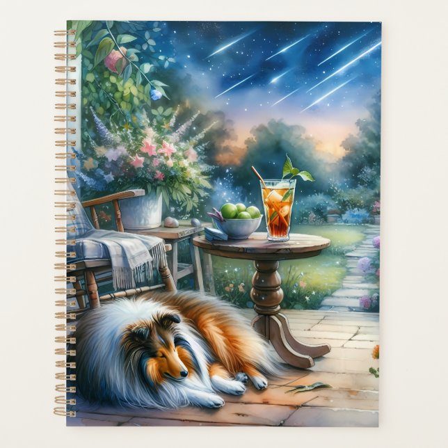 Sternenbepflanzter Gartenveranda Sheltie Traum Planer (Vorderseite)