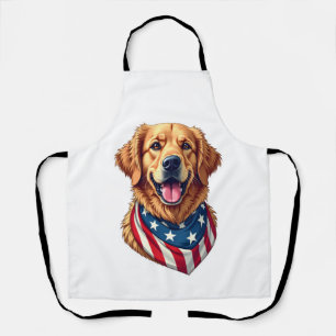Sternenbesäter Golden Retriever Vintage T-Shirt 4 Schürze