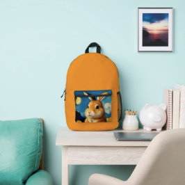 Sternenbespringer Hase Bedruckter Rucksack
