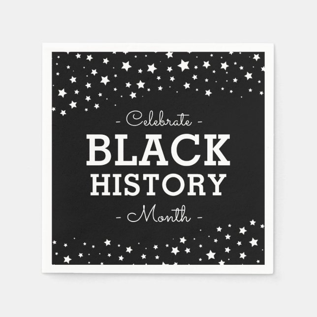 Sternencluster | Celebrate Black History Serviette (Vorderseite)