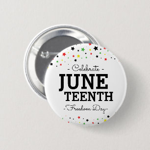 Sternencluster   Celebrate Juneteenth RBYG Color Button