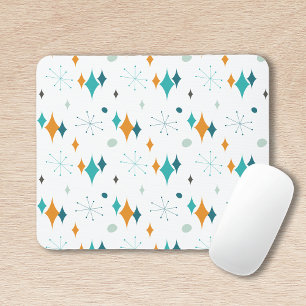 Sternenexplosion Mid-Century-Modern-Muster Mousepad