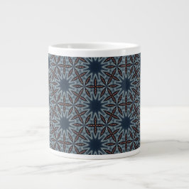 Sternenexplosions-Gitter-Muster Jumbo-Tasse