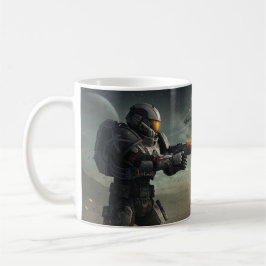 Sternenfall-Explosion: Gepanzerter Weltraumkrieger Kaffeetasse