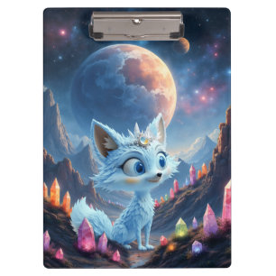 Sternenflüsterfuchs – Hüter des Kristalllichts. Klemmbrett