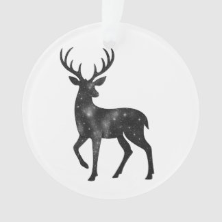 Sternenförmige Rentier-Silhouette Custom Ornament
