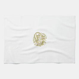 Sternenfrohe Weihnachtsgrüße Geschirrtuch