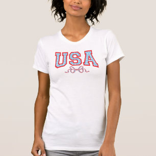 Sternengefülltes USA   Coquette University  T-Shirt
