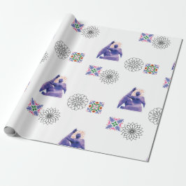Sternengucker-Skulptur Kaleidoskop-Geschenkpapier Geschenkpapier
