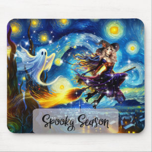 Sternenhacht-Hexen-Halloween-Design Mousepad