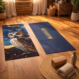 Sternenhafte Nachteule Yogamatte
