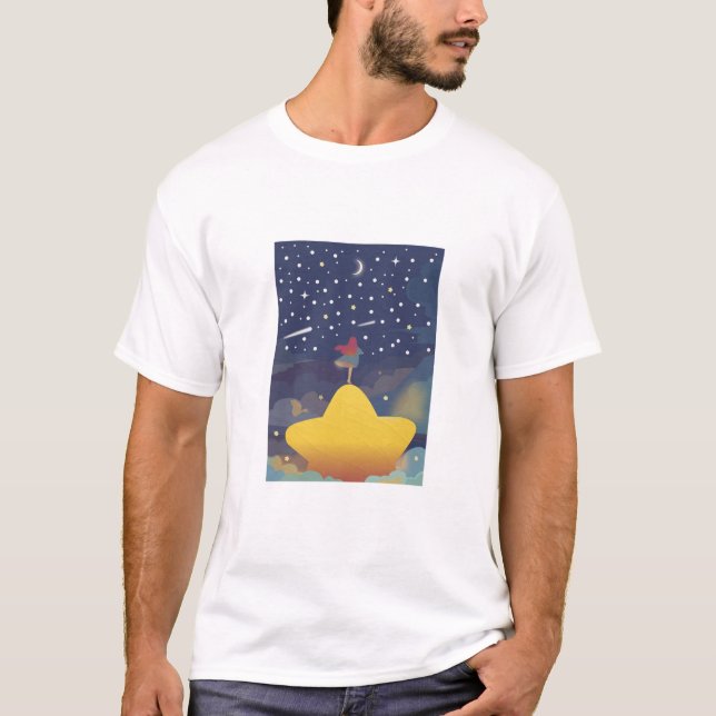 Sternenhafte Traumreise. T-Shirt (Vorderseite)