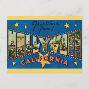 Sternenhafter Hollywood Kalifornien Becher Postkarte