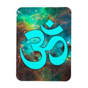 Sternenhaufen Aqua Om Symbol Magnet