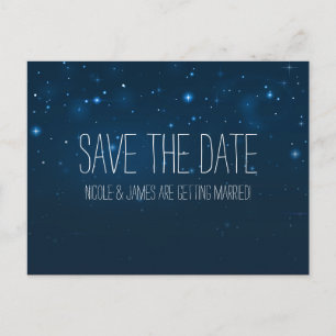 Sternenhimmel Himmel Save The Date Postkarte