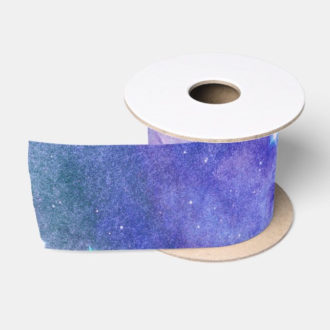 Sternenhimmel Himmelfahrt Galaxy Stars Satinband (Spule)