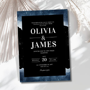 Sternenhimmel-Hochzeitseinladung, Himmlische Hochz Einladung