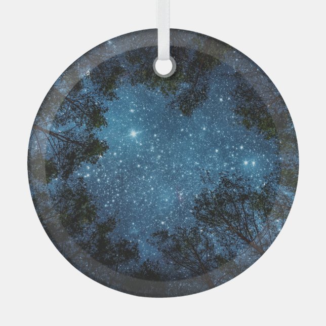 Sternenhimmel, Milchstraße. Ornament Aus Glas (Vorderseite)