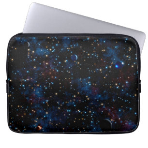 Sternenhimmel mit Sternen und Planeten Laptopschutzhülle
