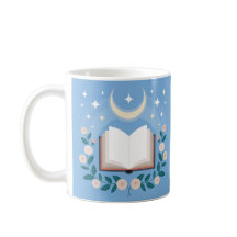 Sternenhimmel-Mond-Blumen-Buchliebhaber-Klassische