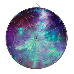 Sternenhimmel Neonlichter Dartboard Dartscheibe