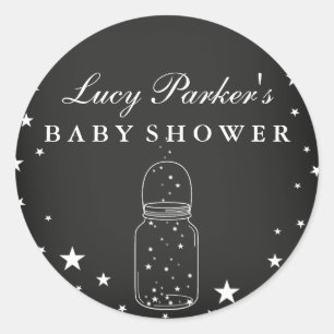 Sternenhimmel - Schultafel Baby Shower Aufkleber
