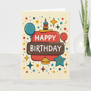 Sternenkarten zum Geburtstag mit spielerischem Des Karte