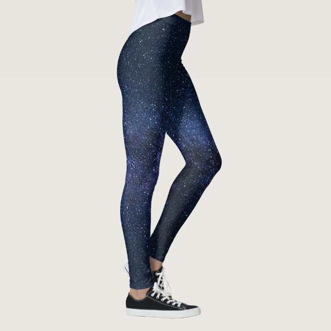 Sternenklare Himmels-Milchstraße-Galaxie Leggings (Rechts)