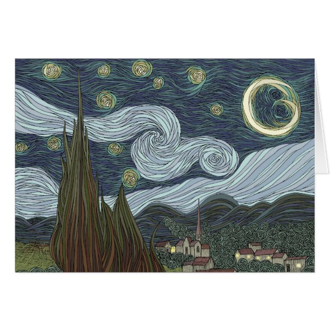 Sternenklare Nacht (Vorderseite (Horizontal))